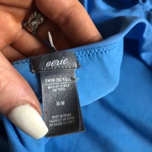 Aerie blue one piece size medium